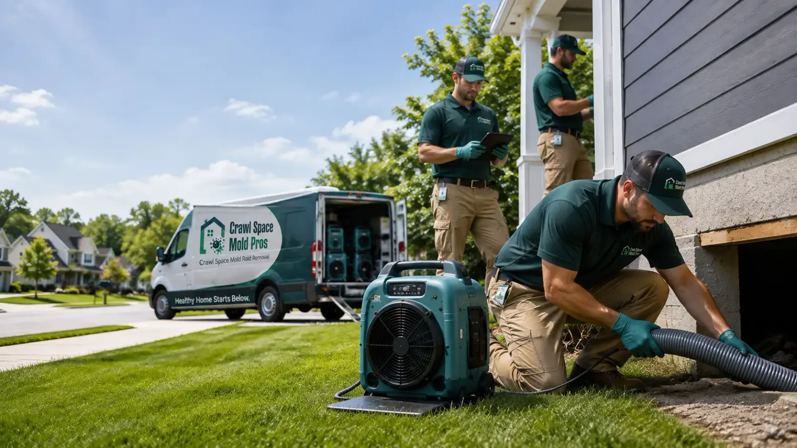 Crawl Space Mold Removal in Holland, MN